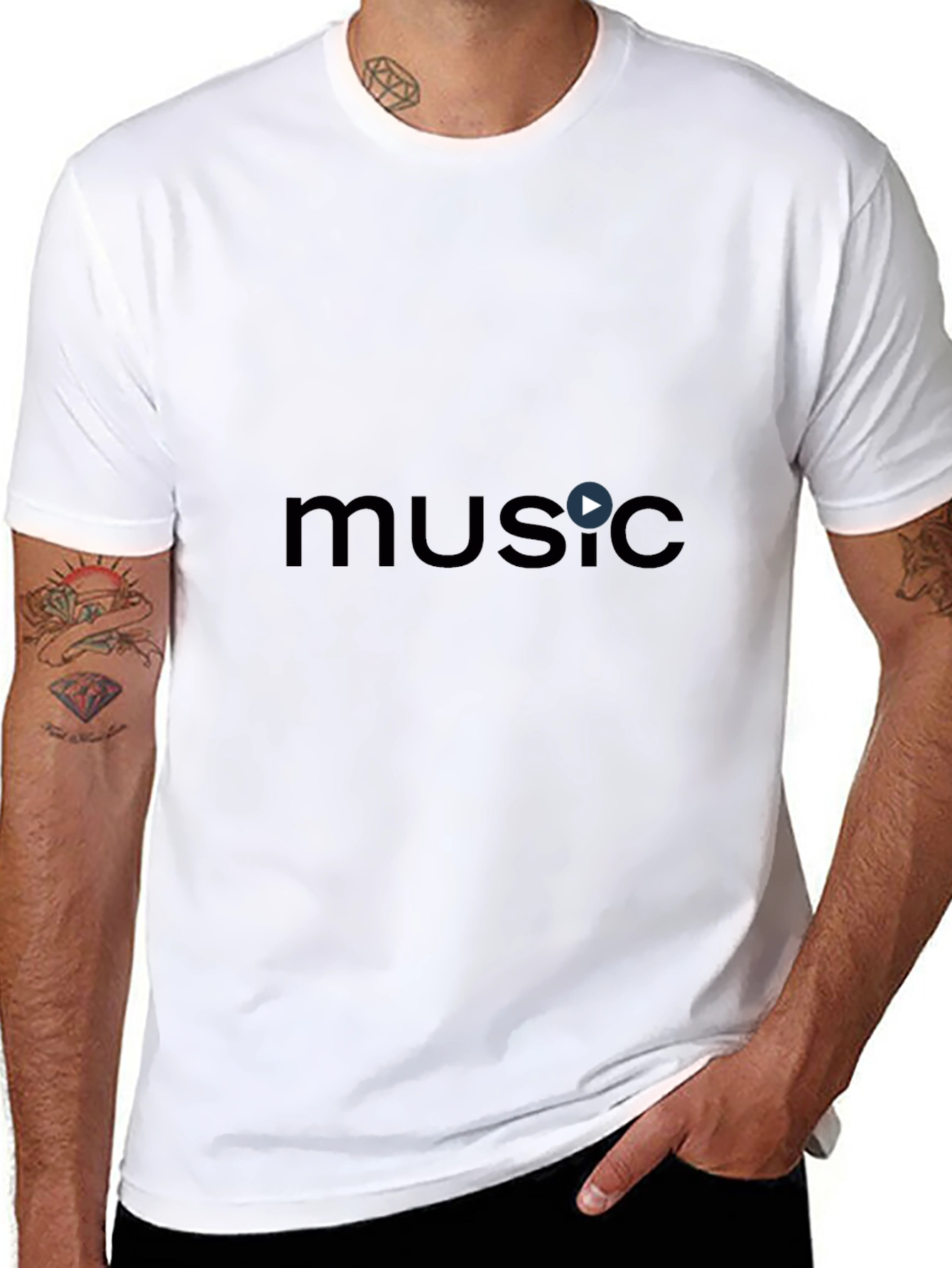 Music Graphic Black T-Shirt