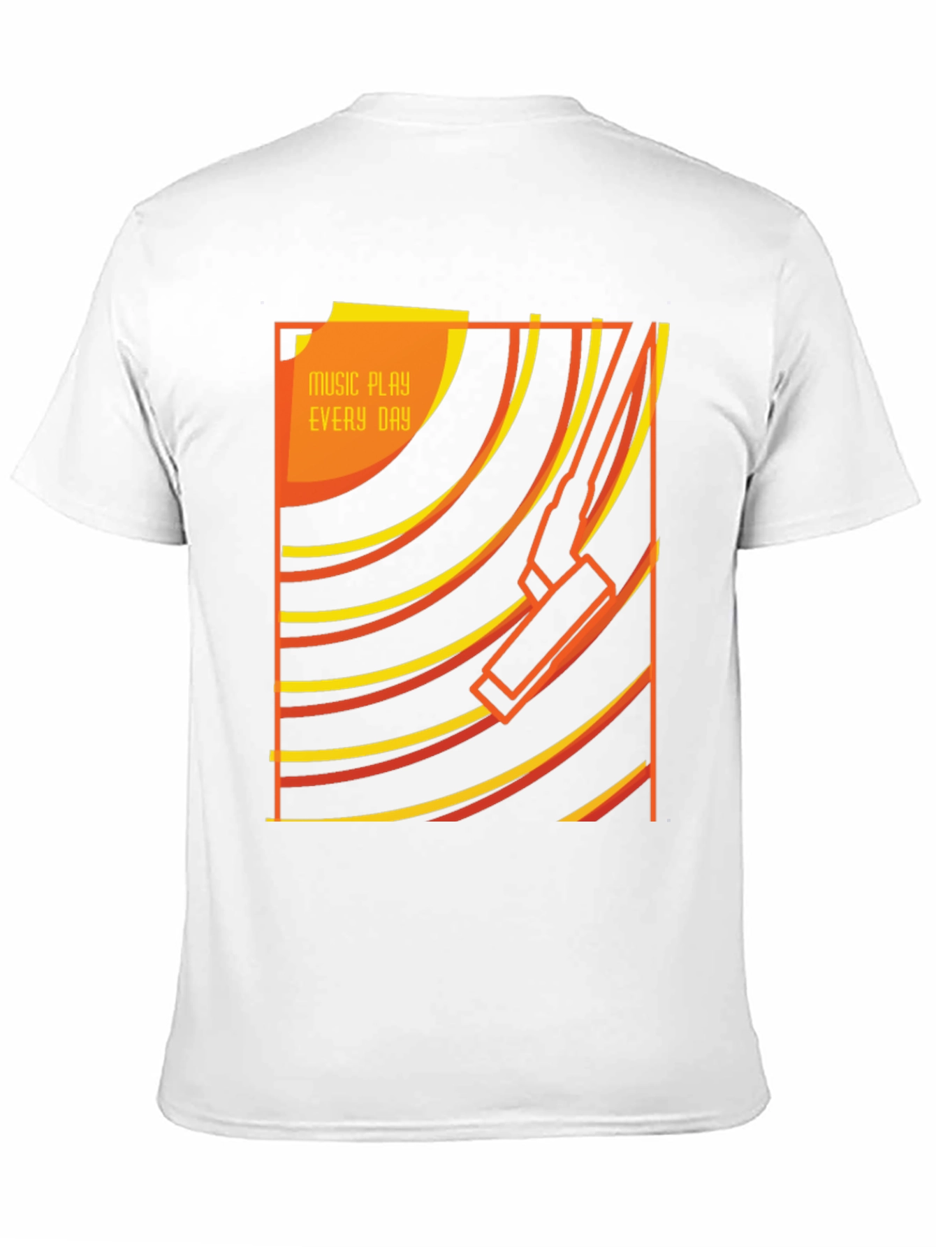 Retro Music Player Black T-Shirt