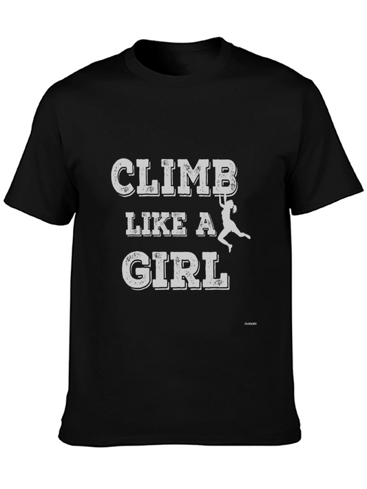 Climb Like a Girl Graphic T-Shirt