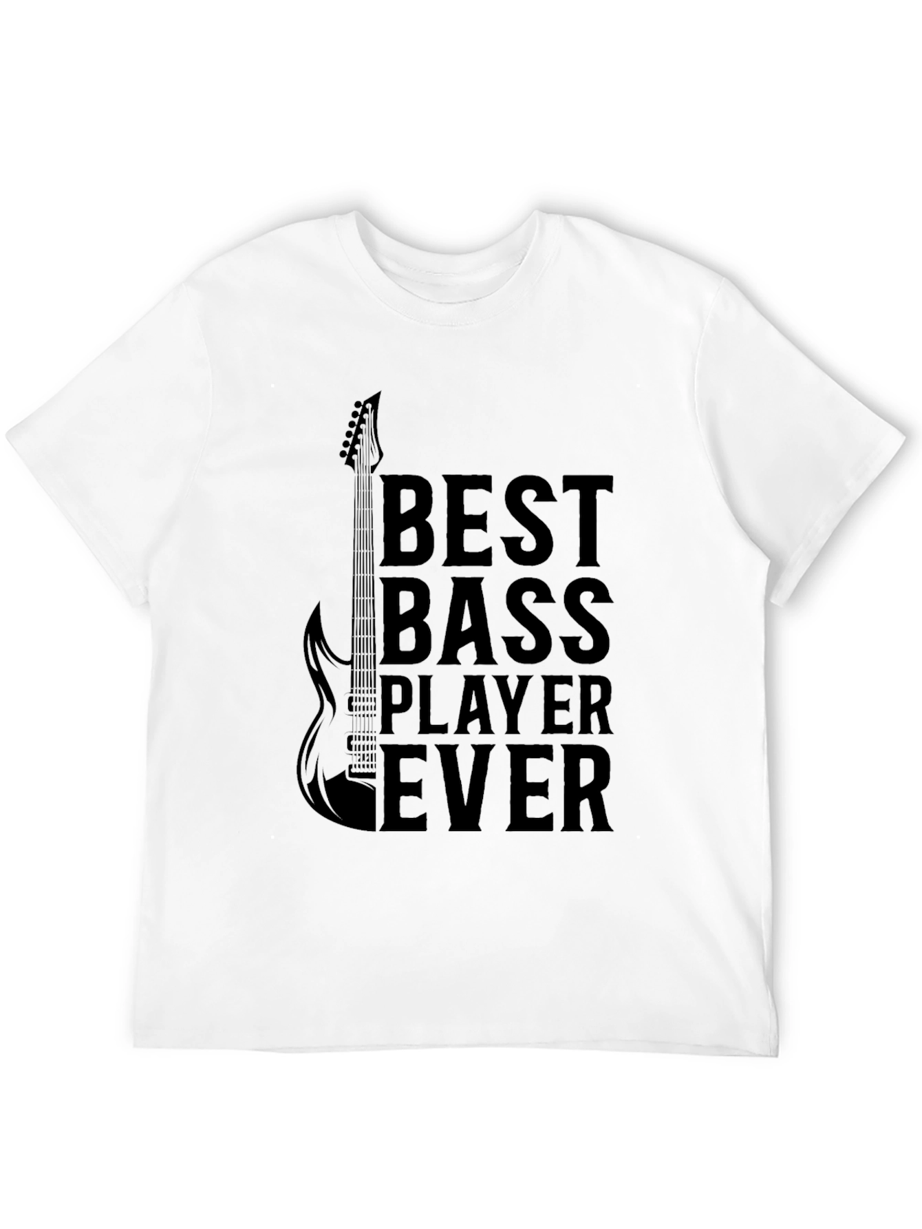 Best Bass Player Ever Graphic Tee - Black