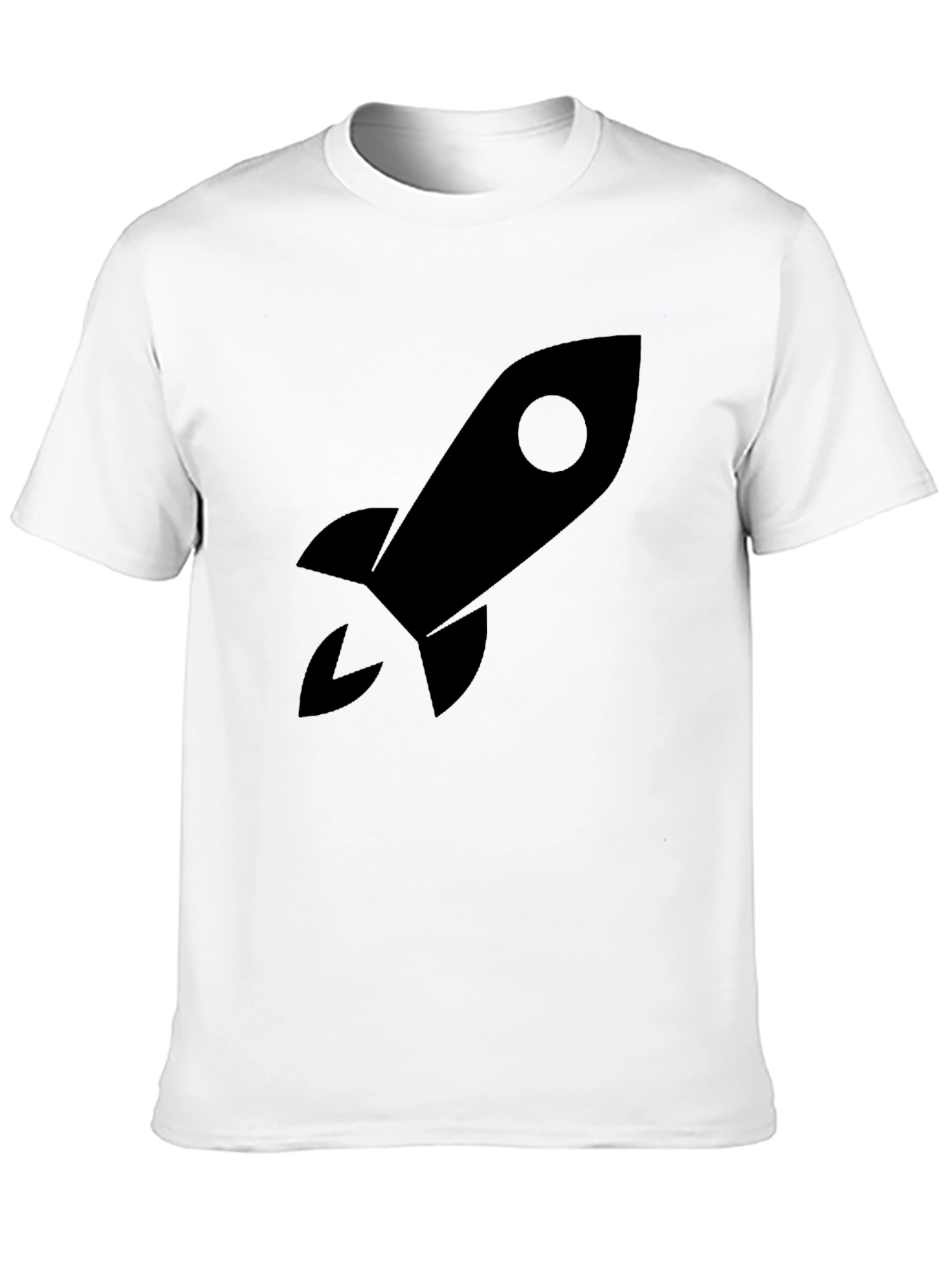 Black Rocket Graphic Tee - Blast Off in Style!