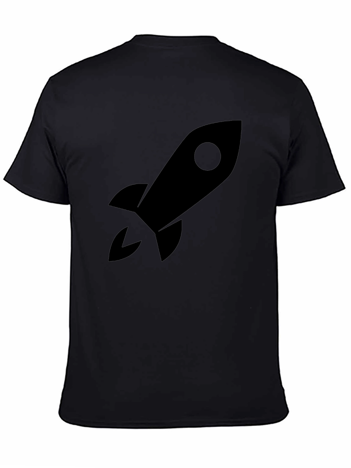 Black Rocket Graphic Tee - Blast Off in Style!