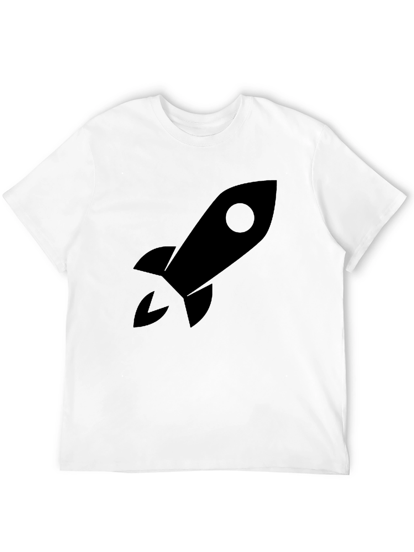 Black Rocket Graphic Tee - Blast Off in Style!