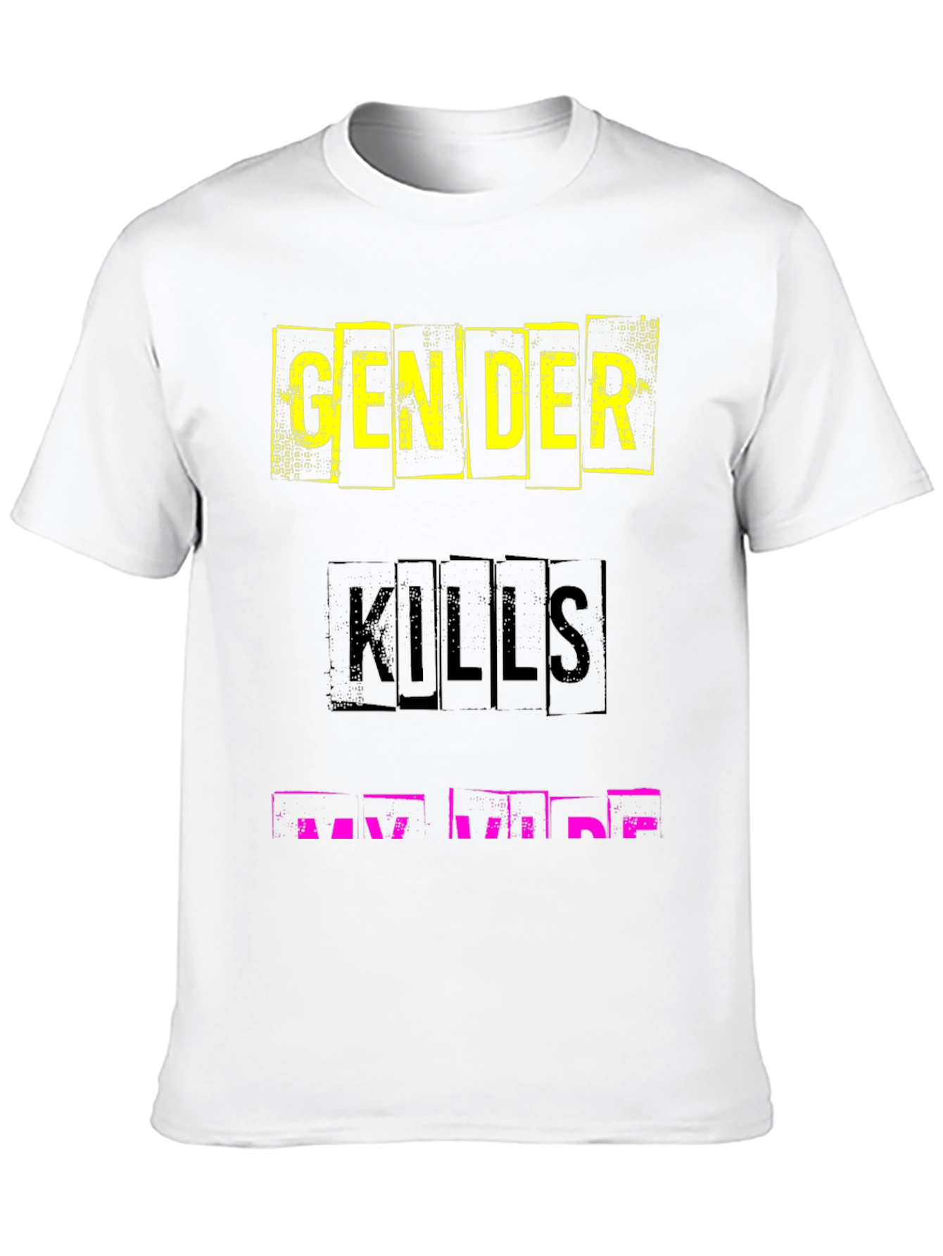 Edgy Graphic Tee - Gender Kills My Vibe
