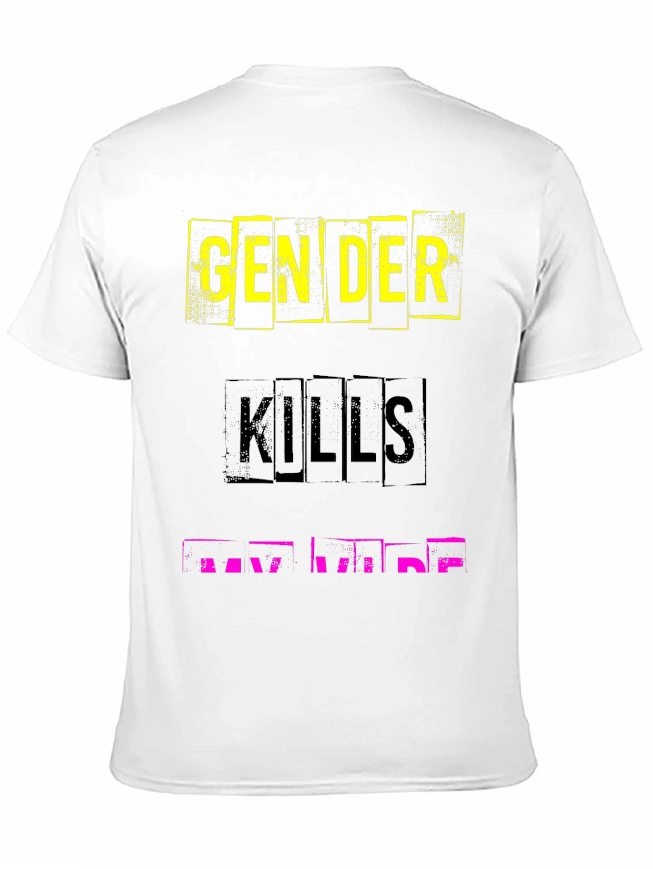 Edgy Graphic Tee - Gender Kills My Vibe