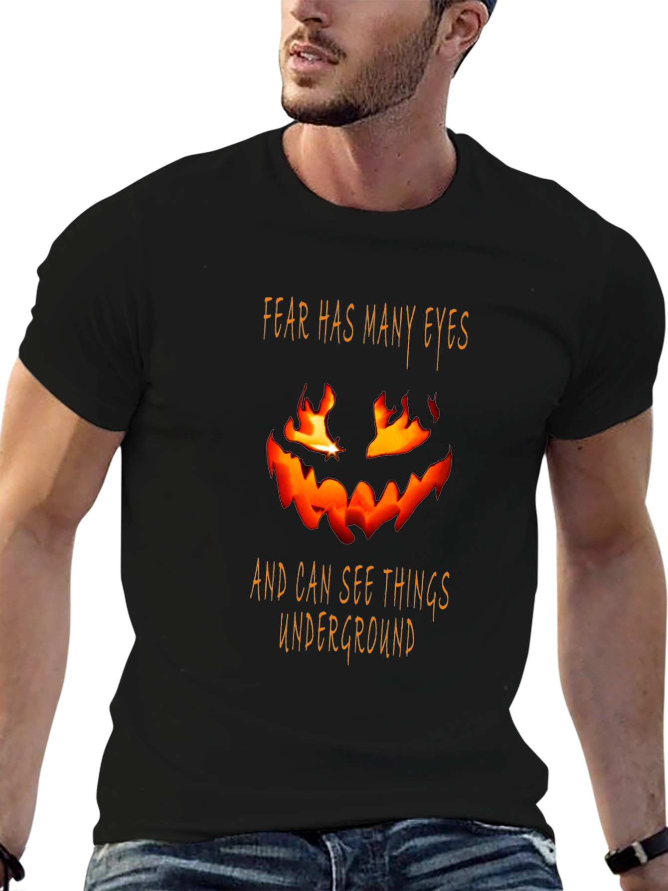 Fear Has Many Eyes Black T-Shirt
