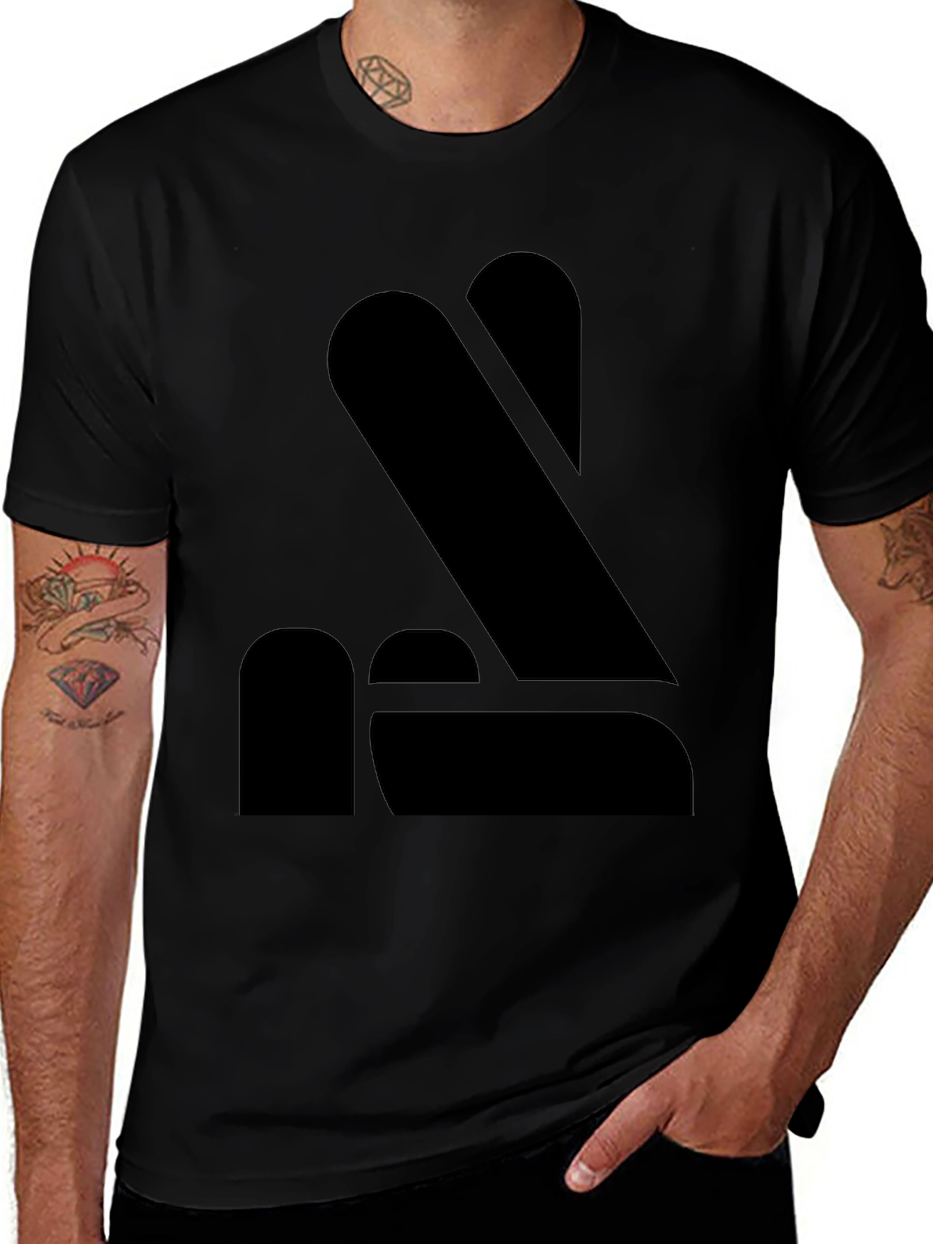 Minimalist Black Graphic Tee - Modern Style