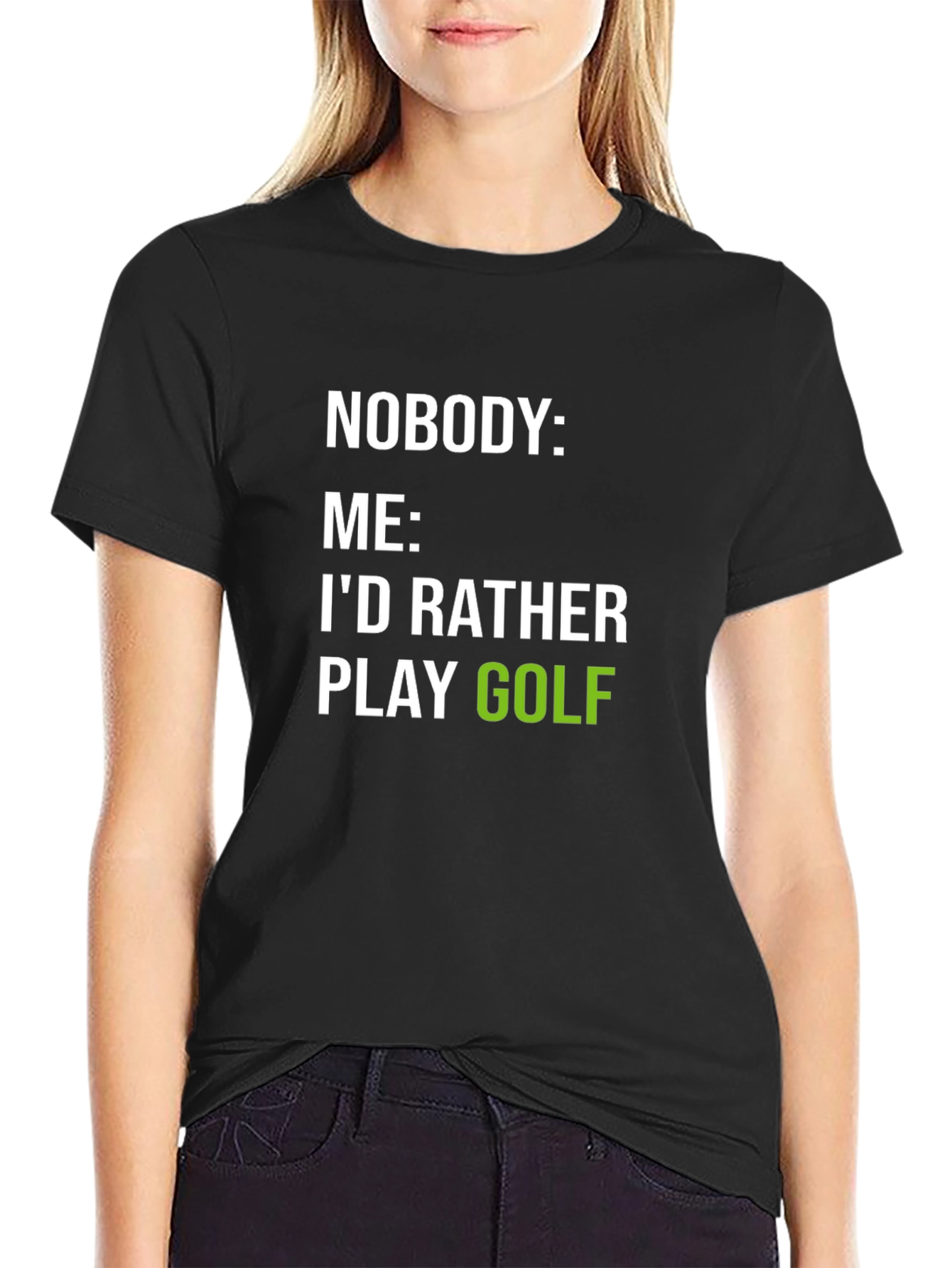 Funny Golf T-Shirt: Id Rather Play Golf