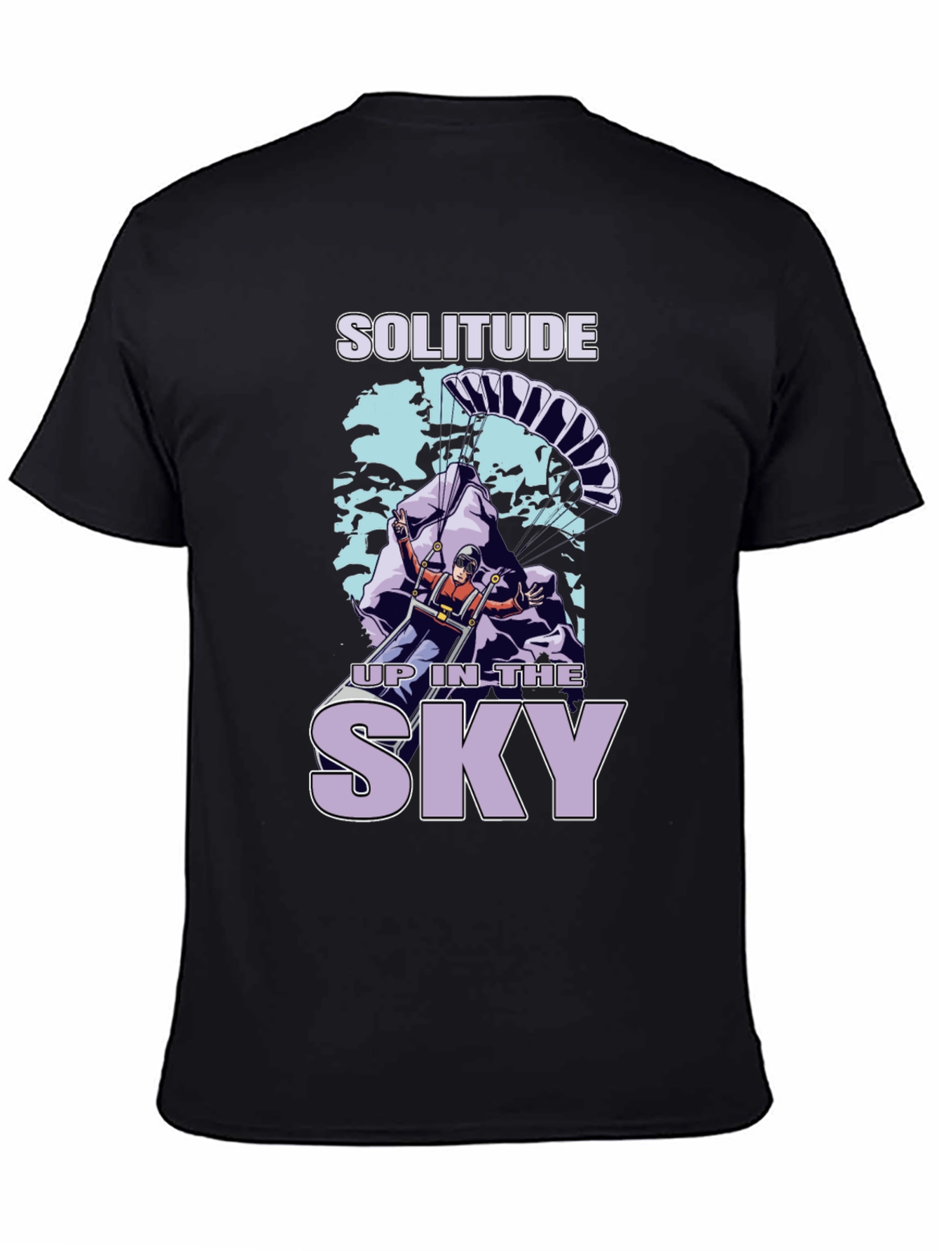 Solitude in the Sky Black T-Shirt