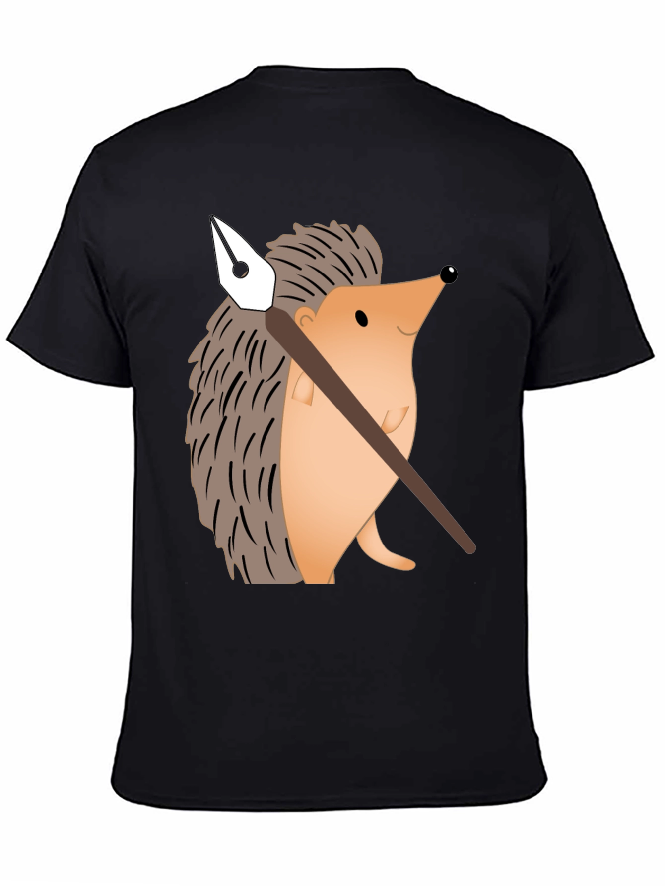 Hedgehog Artist Graphic T-Shirt