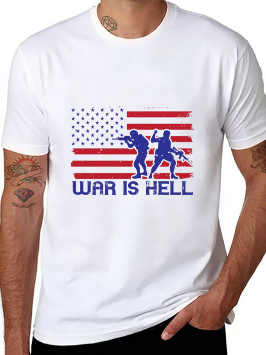War is Hell American Flag T-Shirt