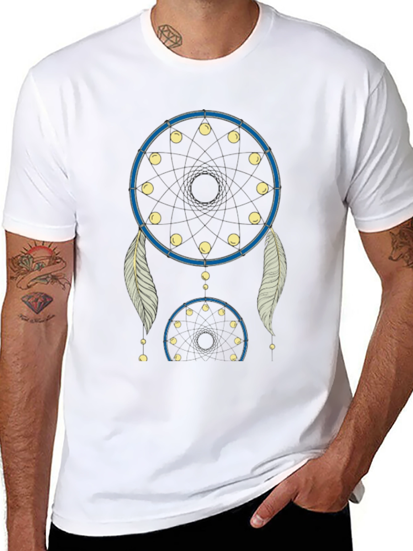 Dream Catcher Graphic Tee - Black Casual Shirt