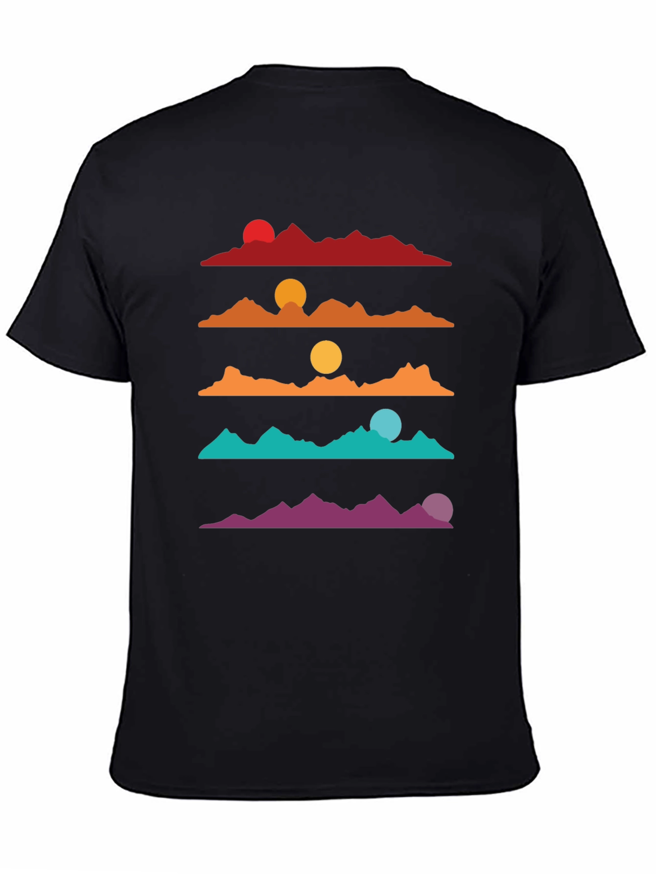Retro Mountain Sunset T-Shirt