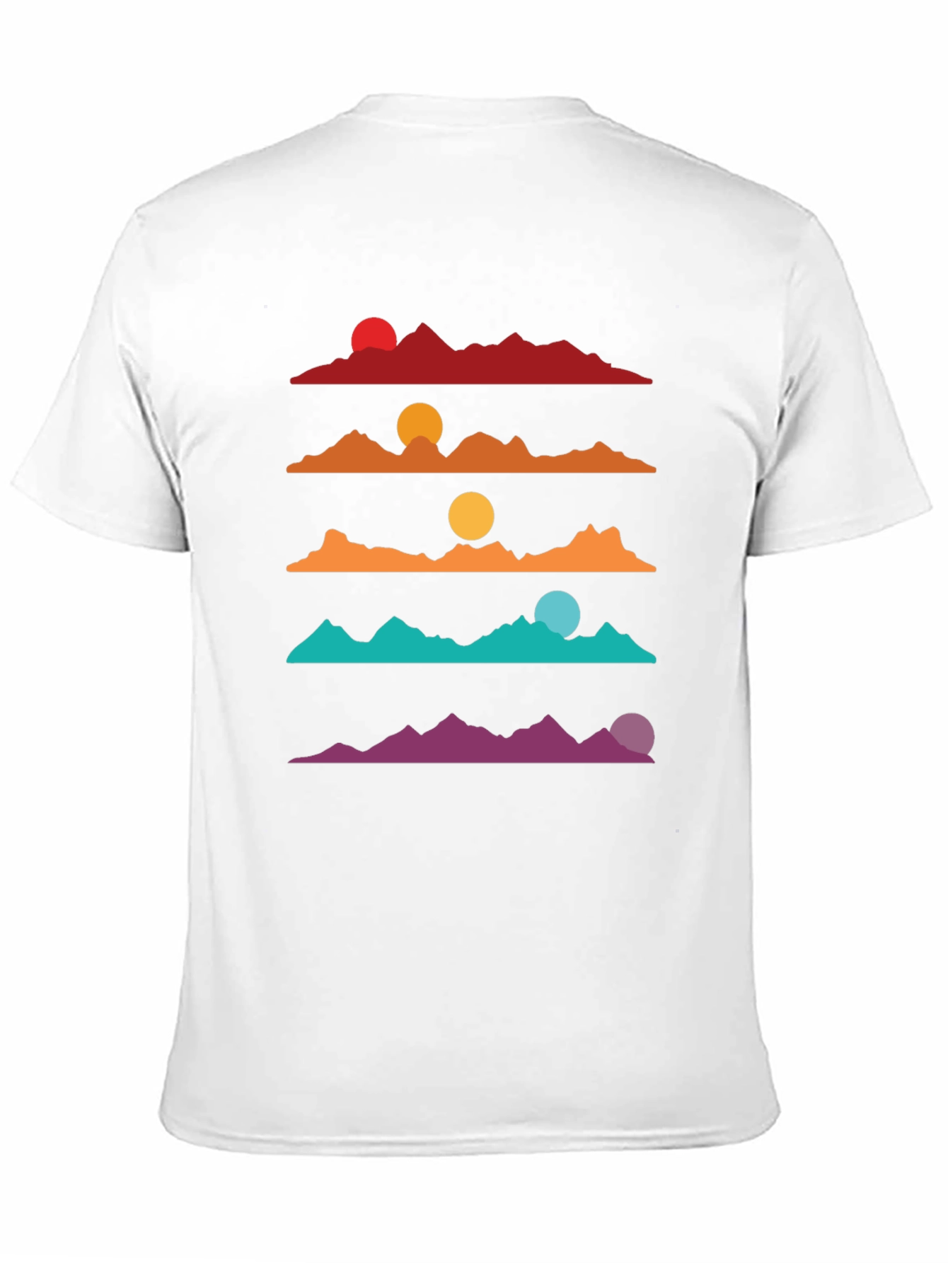 Retro Mountain Sunset T-Shirt