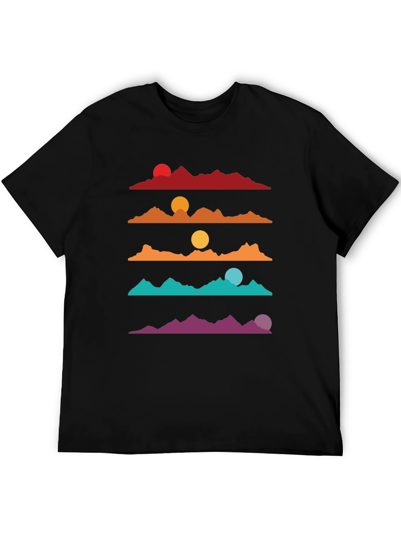 Retro Mountain Sunset T-Shirt