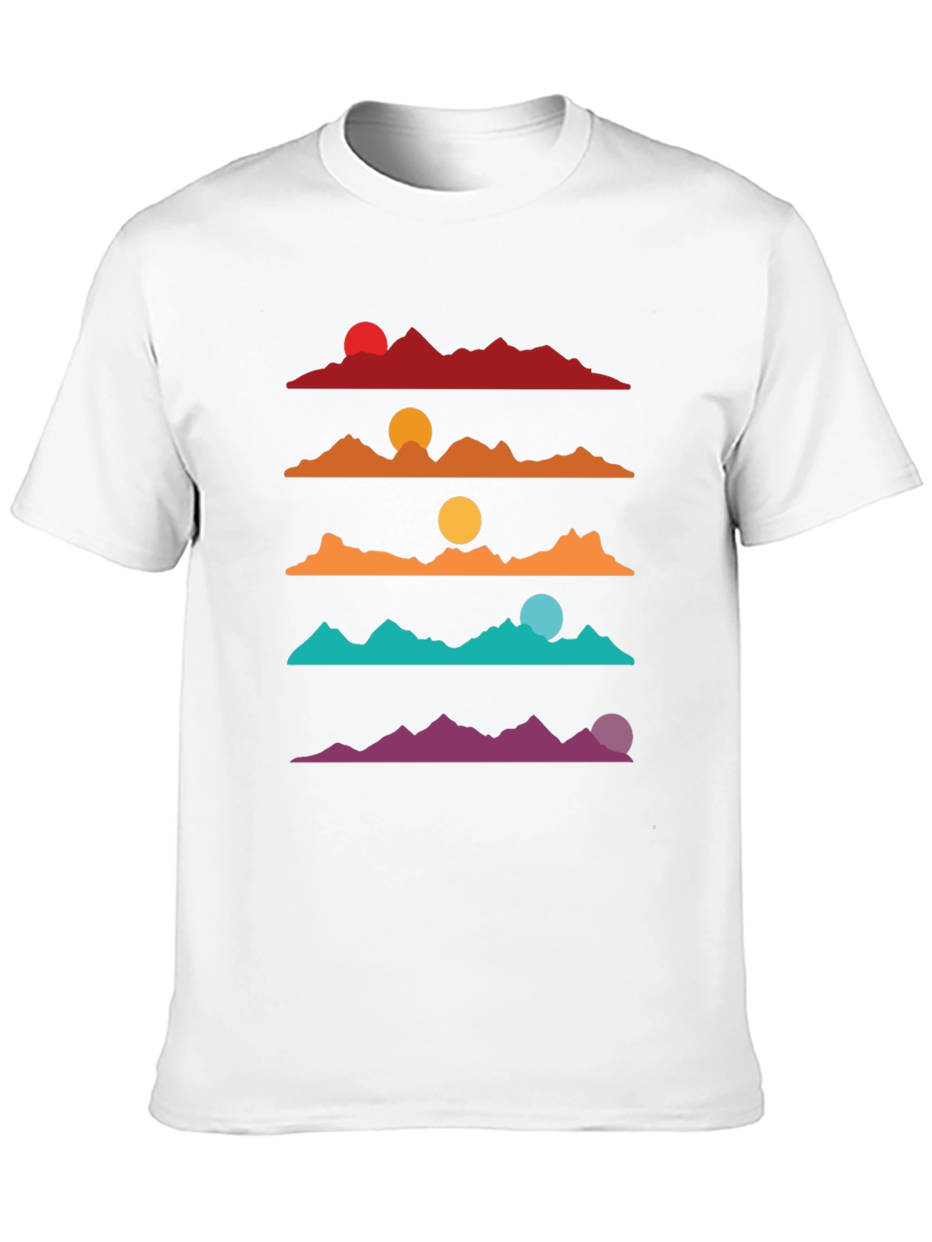 Retro Mountain Sunset T-Shirt