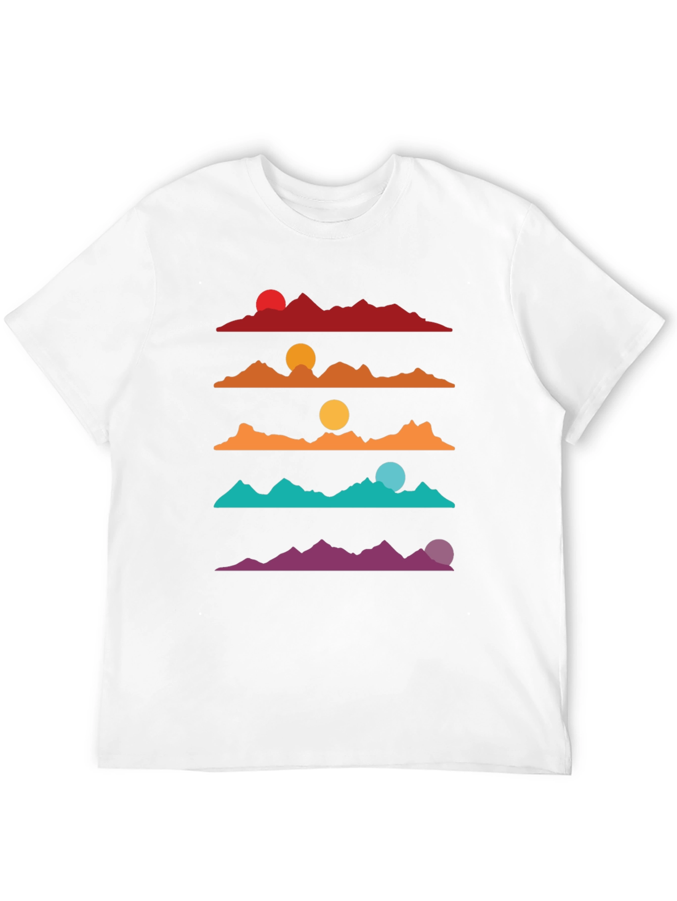 Retro Mountain Sunset T-Shirt