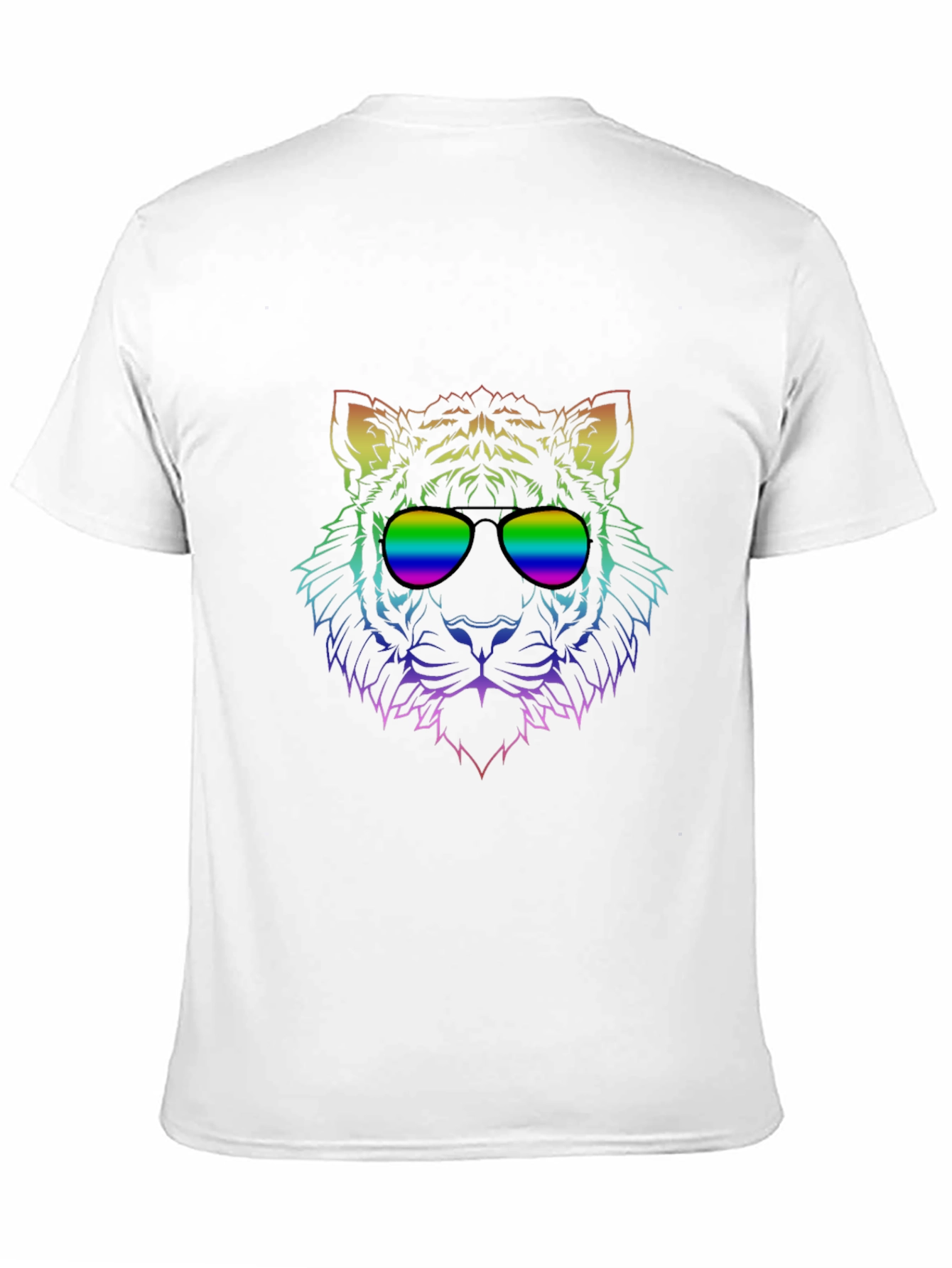 Rainbow Tiger T-Shirt: Cool Cat Tee