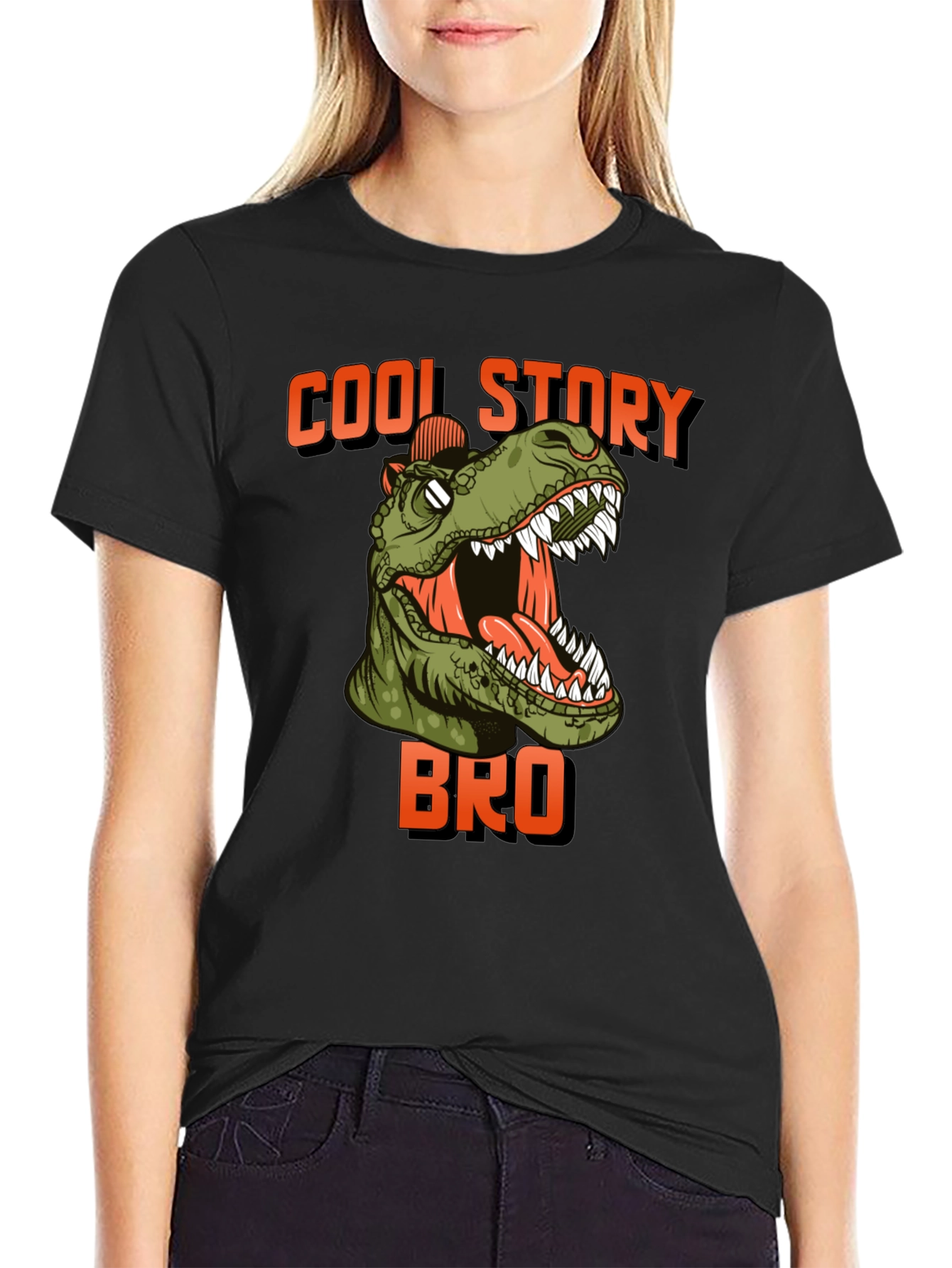 Cool Story Bro T-Rex Graphic Tee