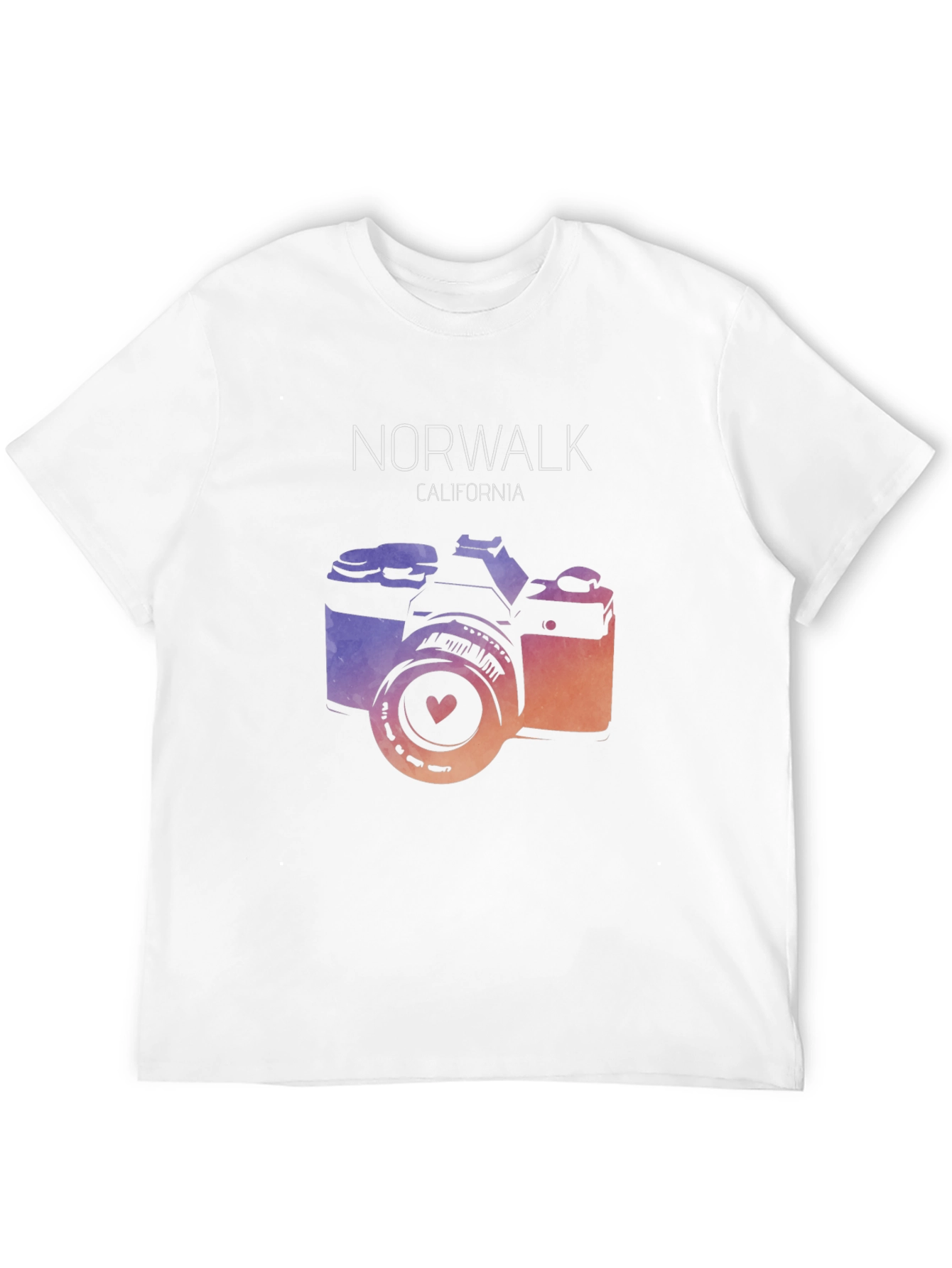 Norwalk California Camera Graphic T-Shirt