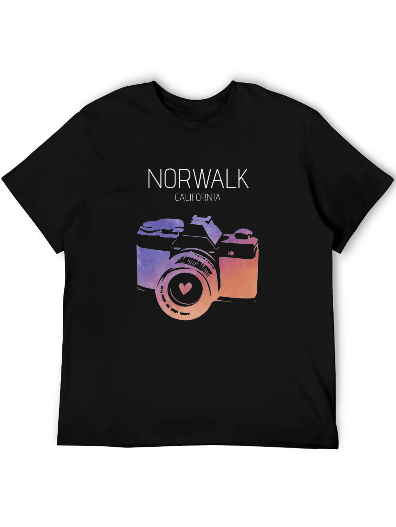 Norwalk California Camera Graphic T-Shirt