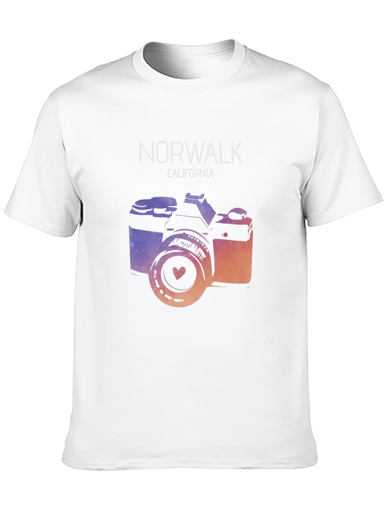 Norwalk California Camera Graphic T-Shirt