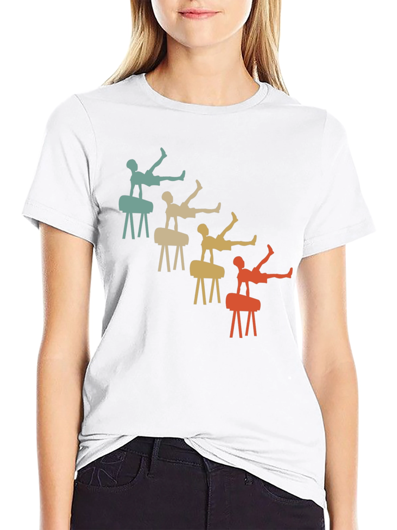 Retro Gymnastics T-Shirt Pommel Horse Tee