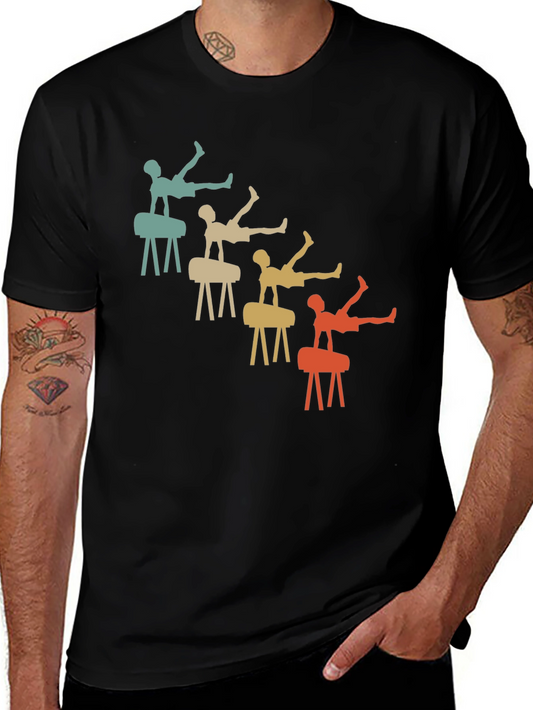 Retro Gymnastics T-Shirt Pommel Horse Tee