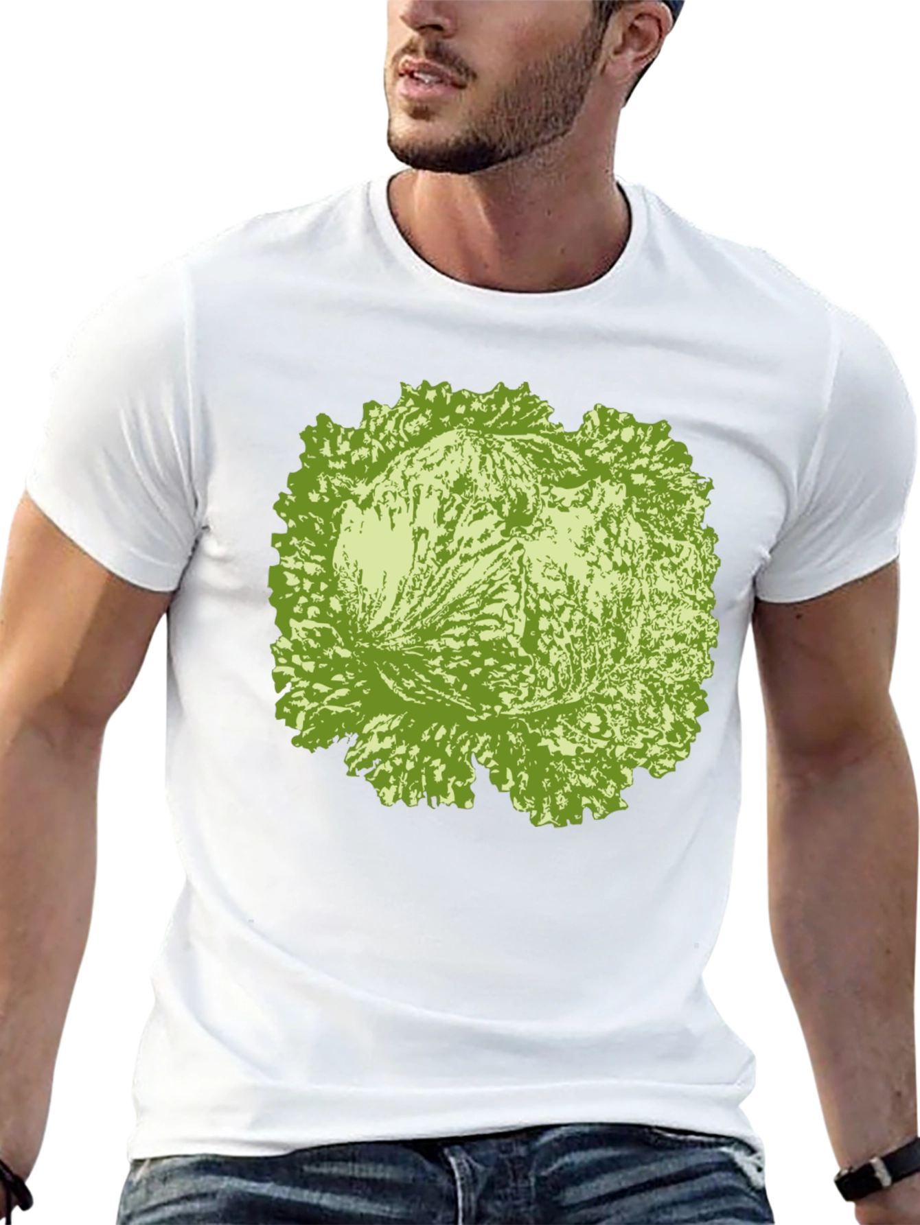 Lettuce Graphic Tee - Black Cotton T-Shirt