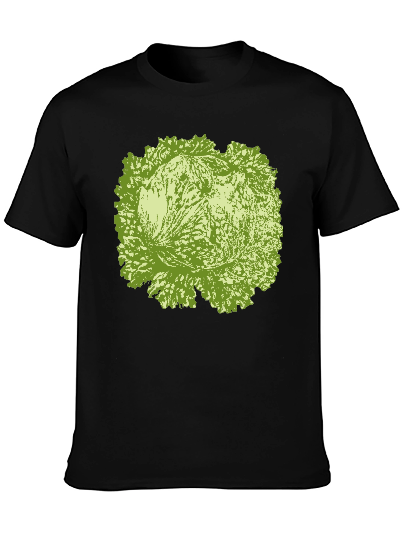 Lettuce Graphic Tee - Black Cotton T-Shirt