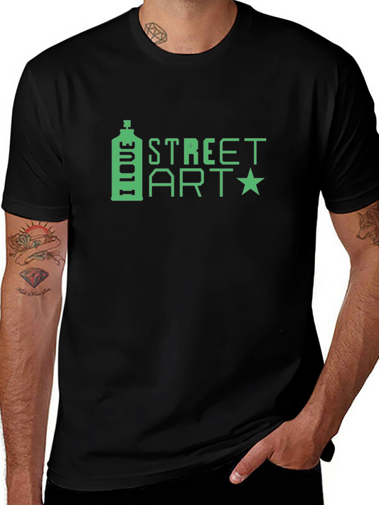 I Love Street Art Black T-Shirt
