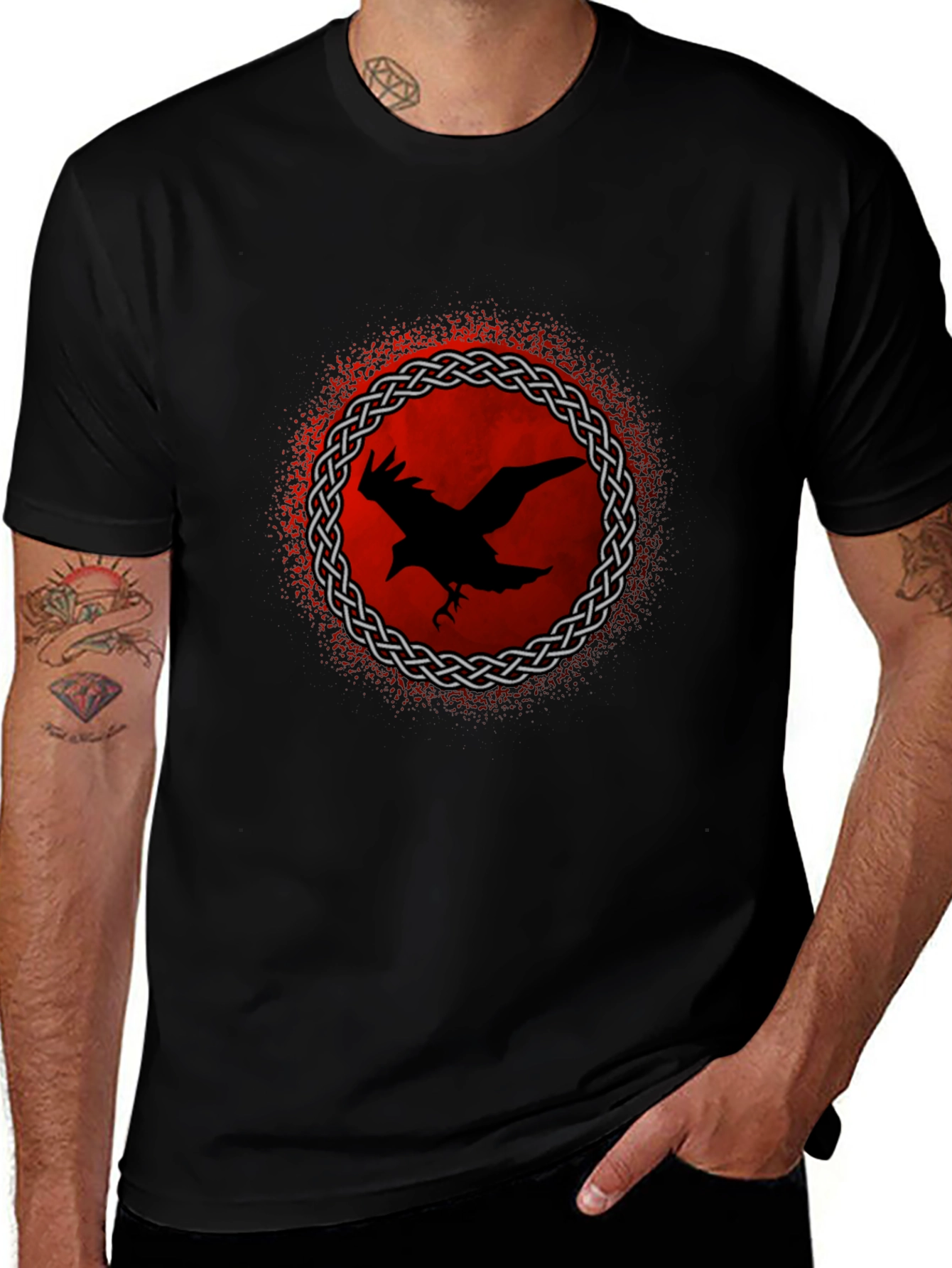 Raven Celtic Knot T-Shirt