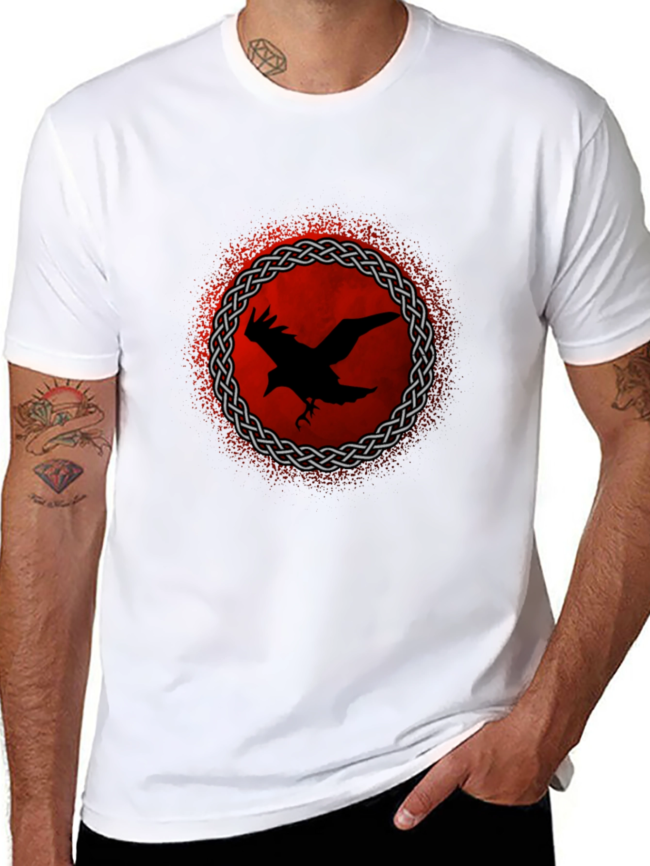 Raven Celtic Knot T-Shirt