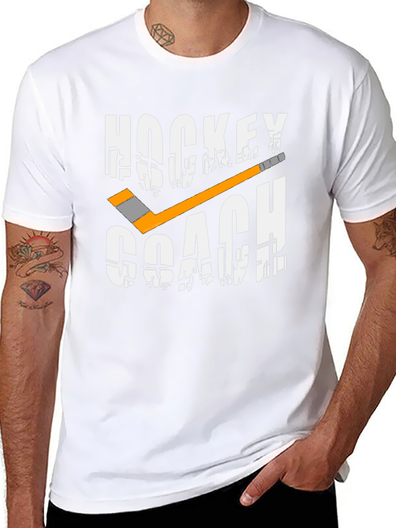 Hockey Coach Graphic T-Shirt - Sports Apparel