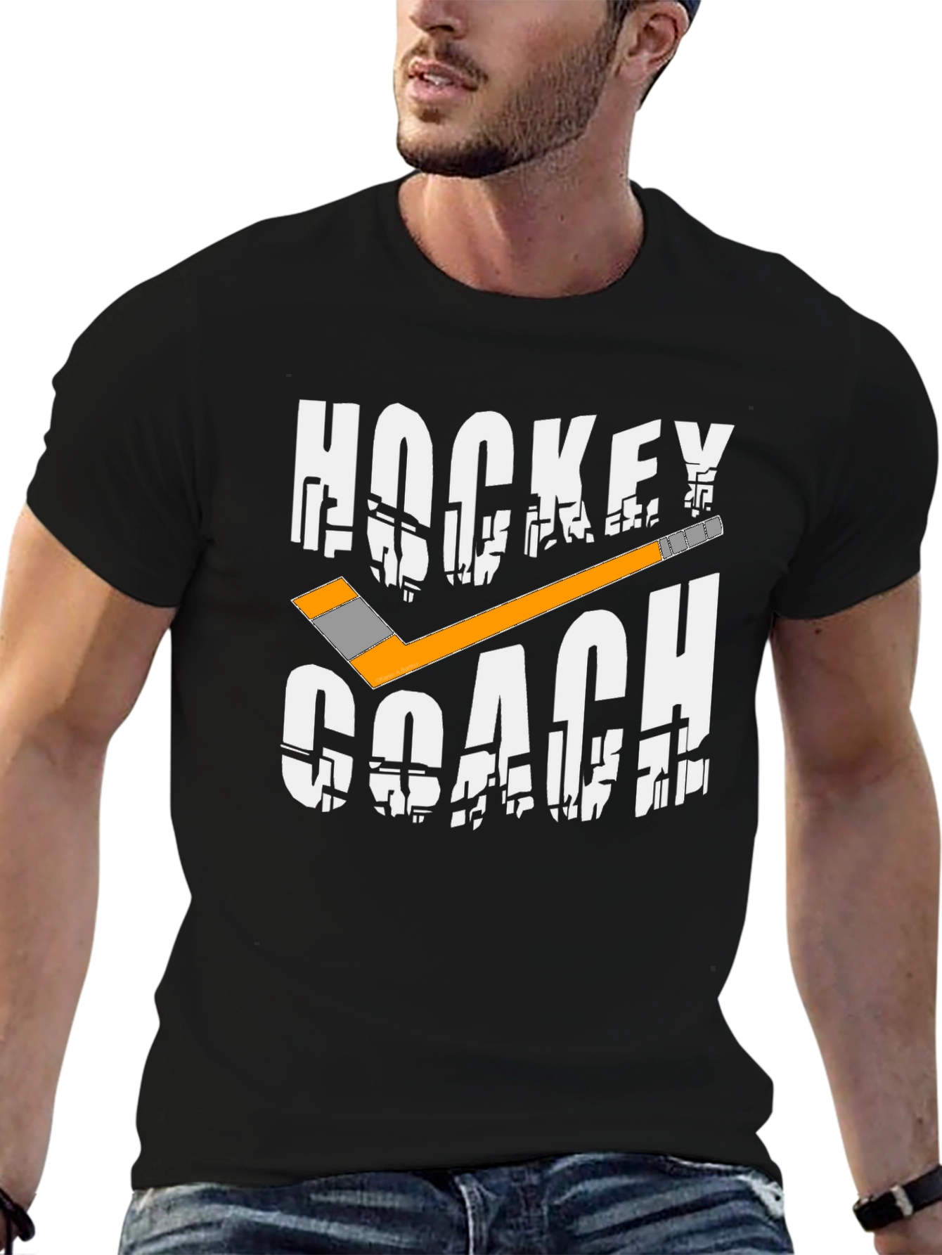 Hockey Coach Graphic T-Shirt - Sports Apparel