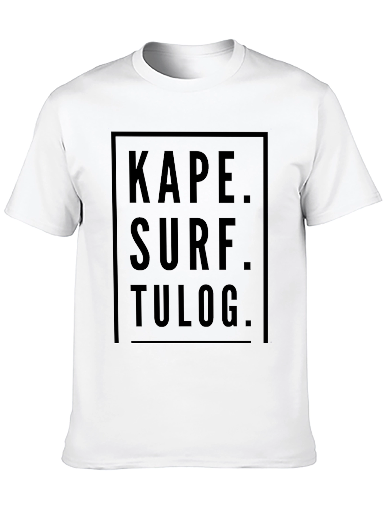 Kape Surf Tulog Graphic Tee - Black