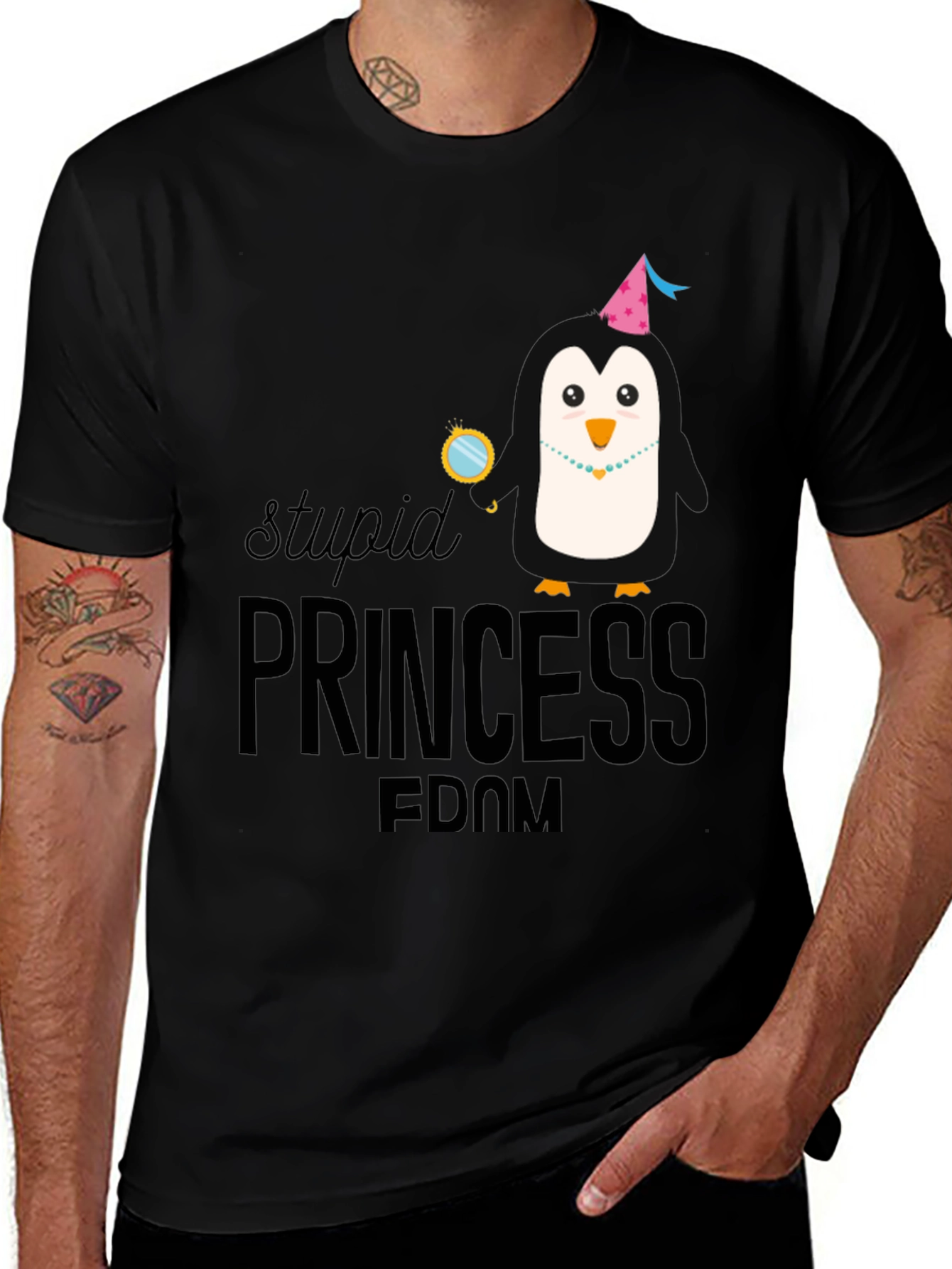 Stupid Princess Penguin T-Shirt