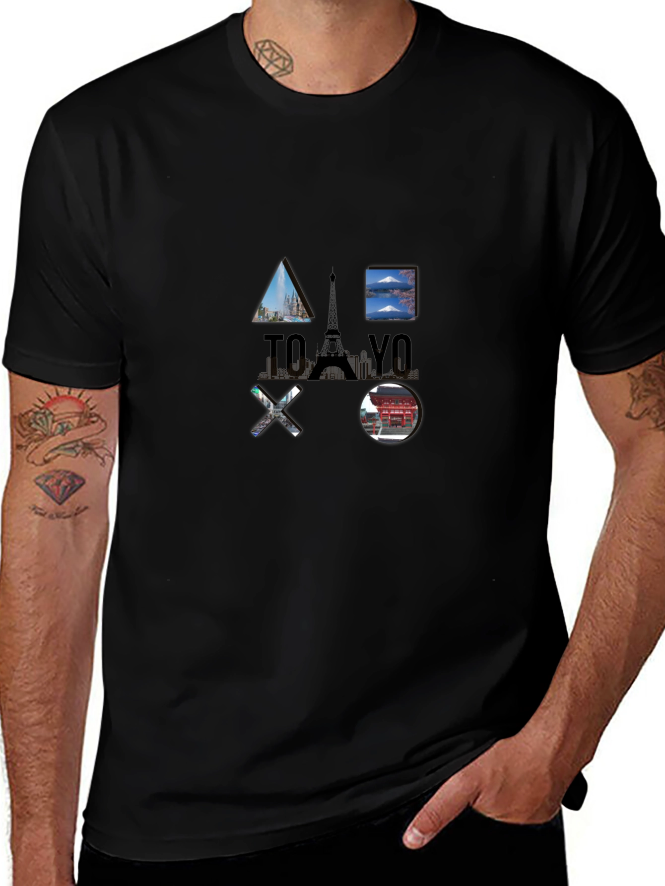 Tokyo Paris Cool Graphic T-Shirt