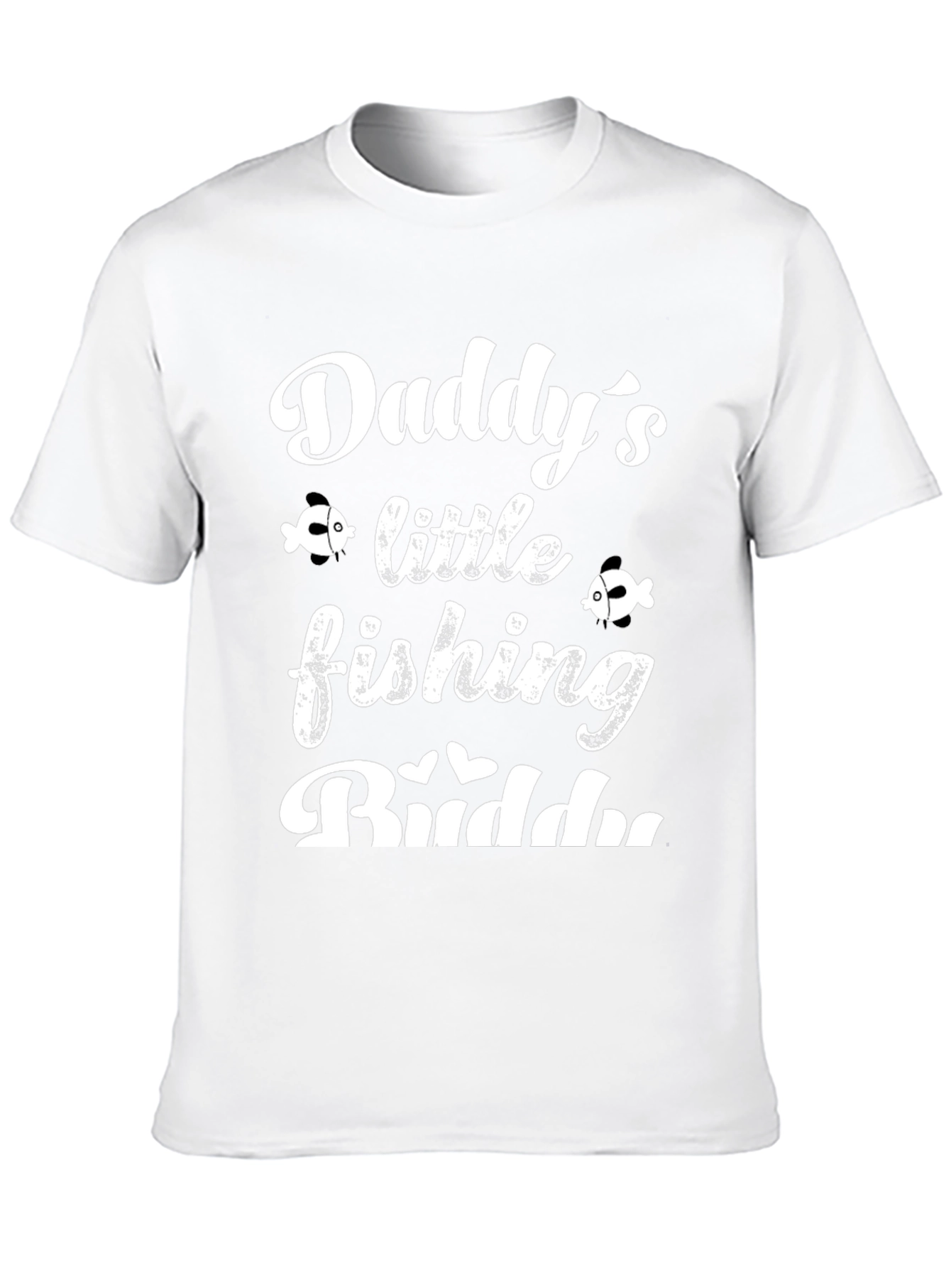 Daddys Little Fishing Buddy Black Graphic Tee