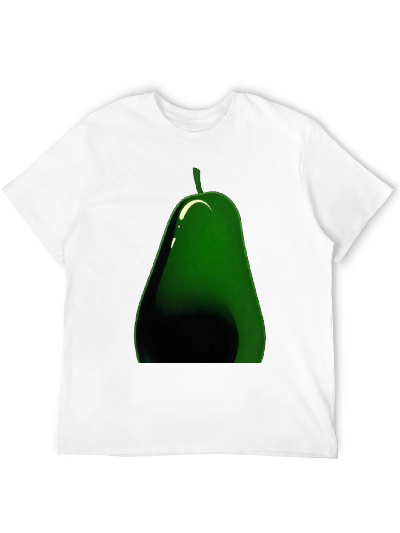 Avocado Graphic Black T-Shirt - Casual Fruit Tee