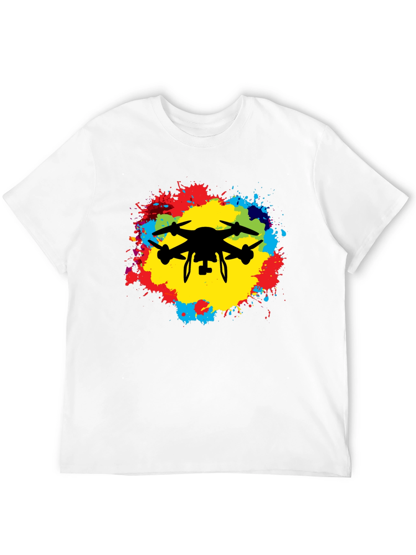 Drone Silhouette Splash T-Shirt