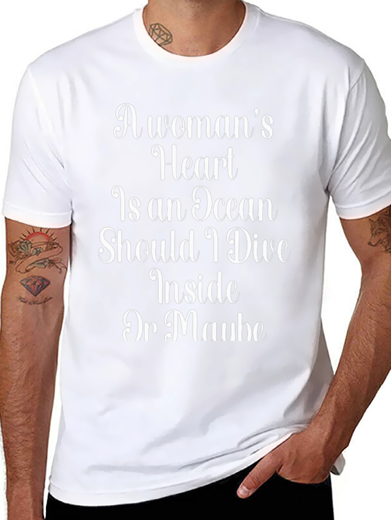 A Womans Heart T-Shirt - Ocean Dive Tee