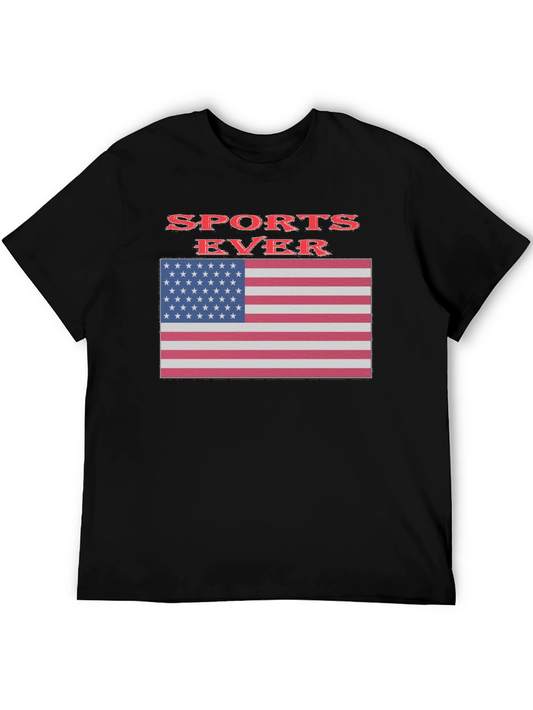USA Flag Sports Ever Graphic Tee