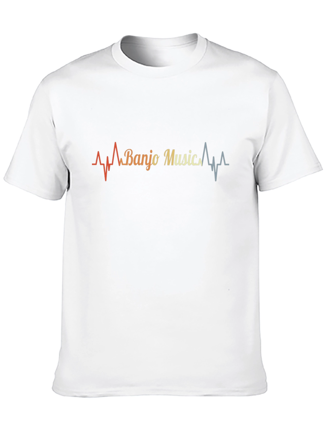 Banjo Music Heartbeat Graphic T-Shirt