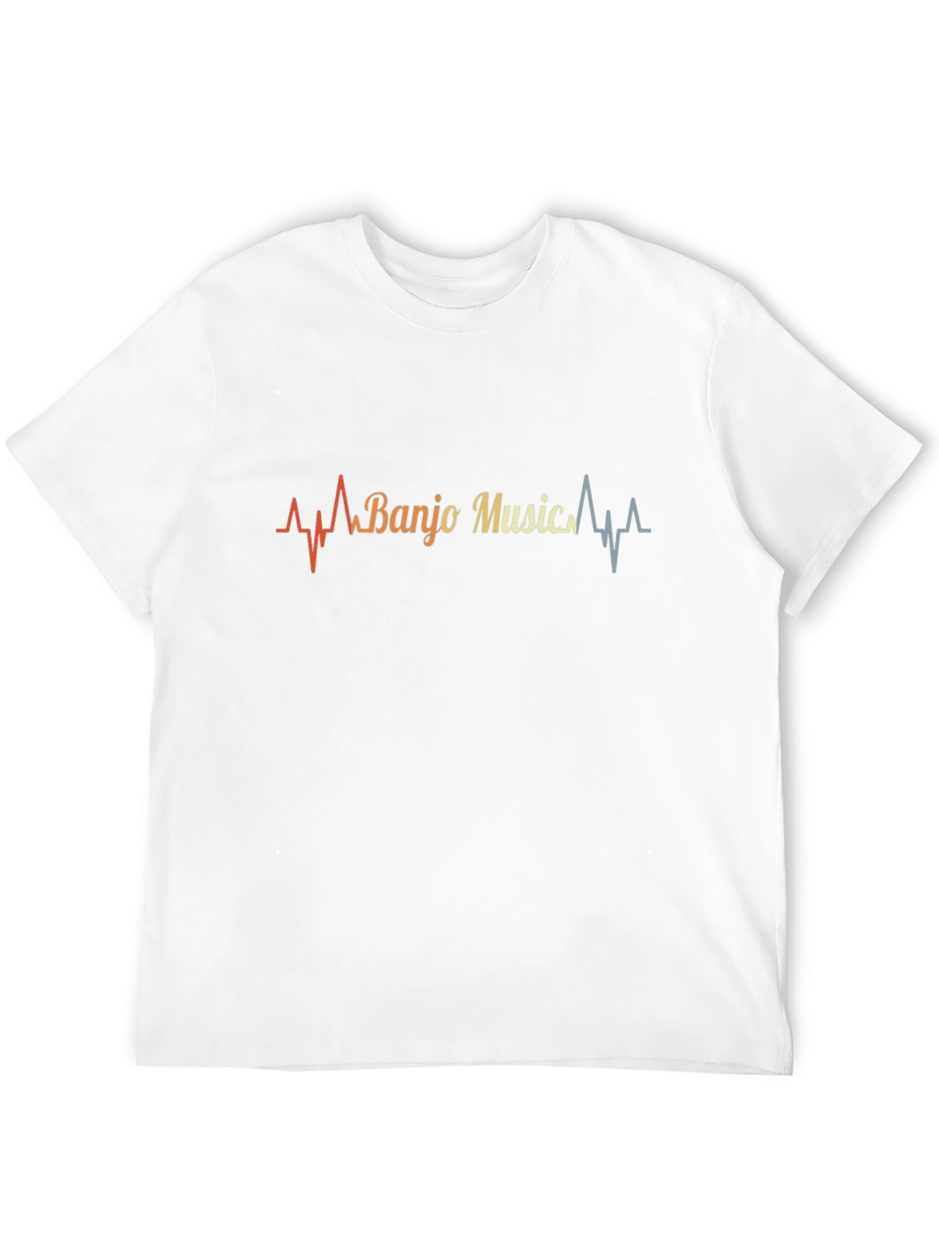 Banjo Music Heartbeat Graphic T-Shirt