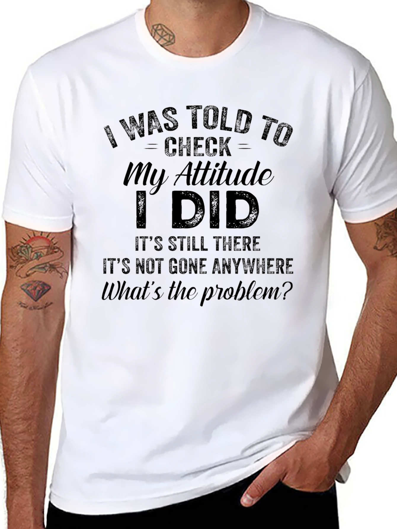 Funny Attitude Check T-Shirt