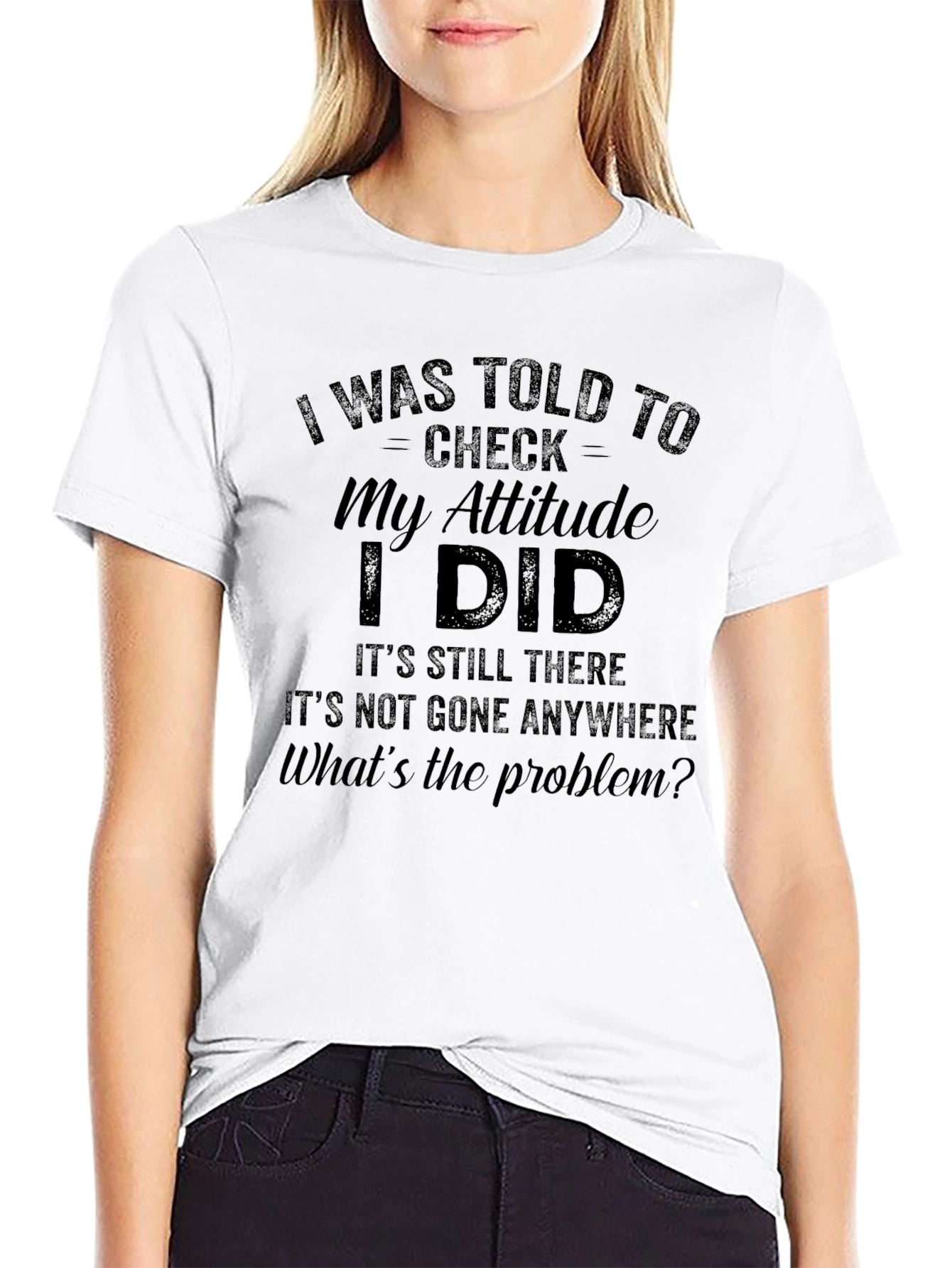 Funny Attitude Check T-Shirt