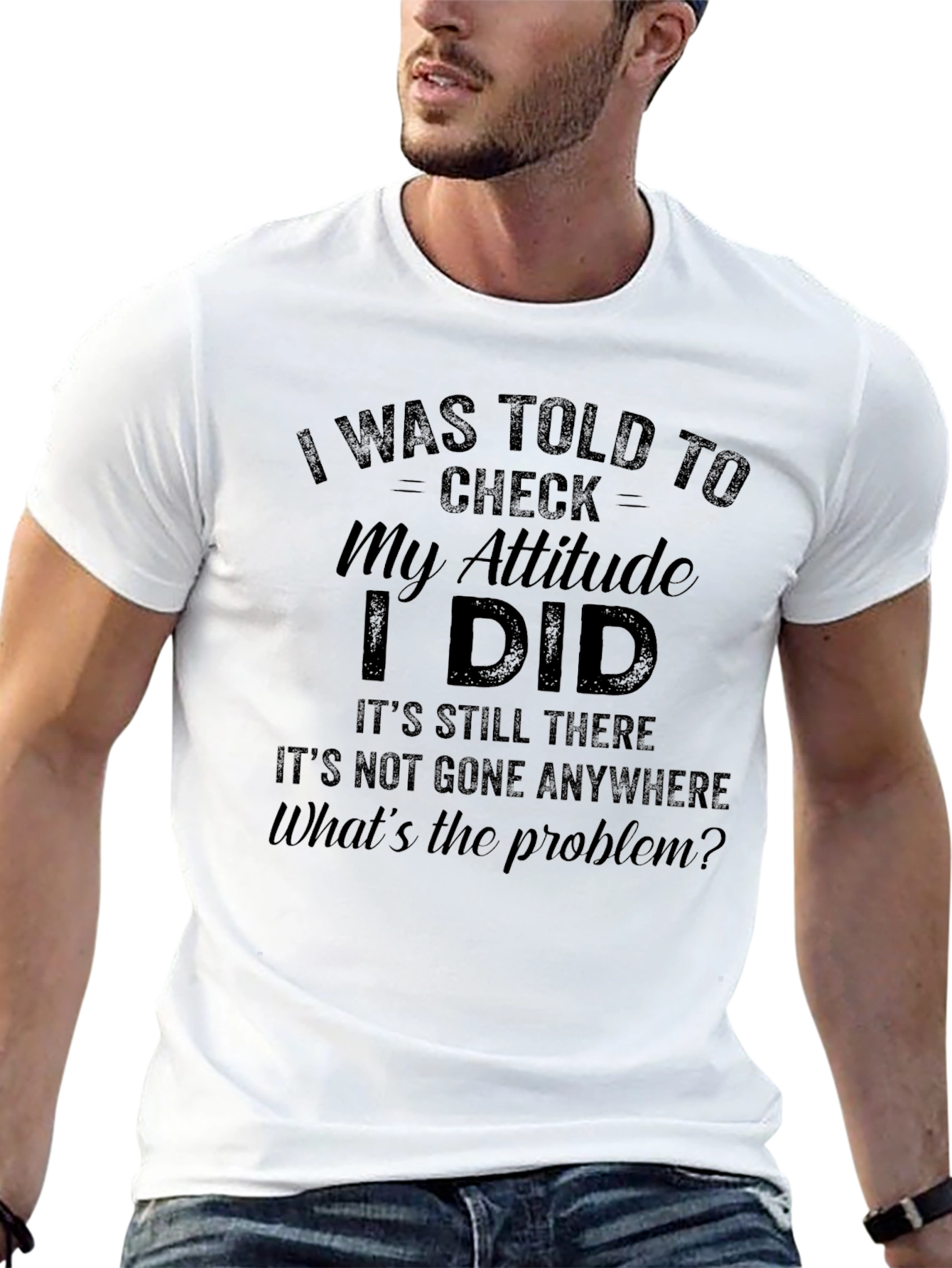 Funny Attitude Check T-Shirt