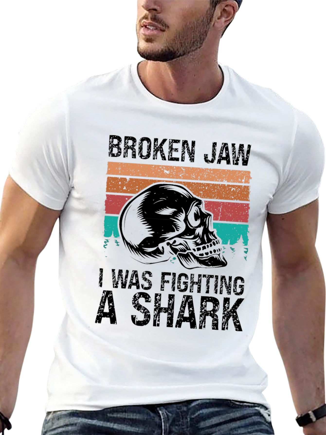Broken Jaw Shark Fighter Tee