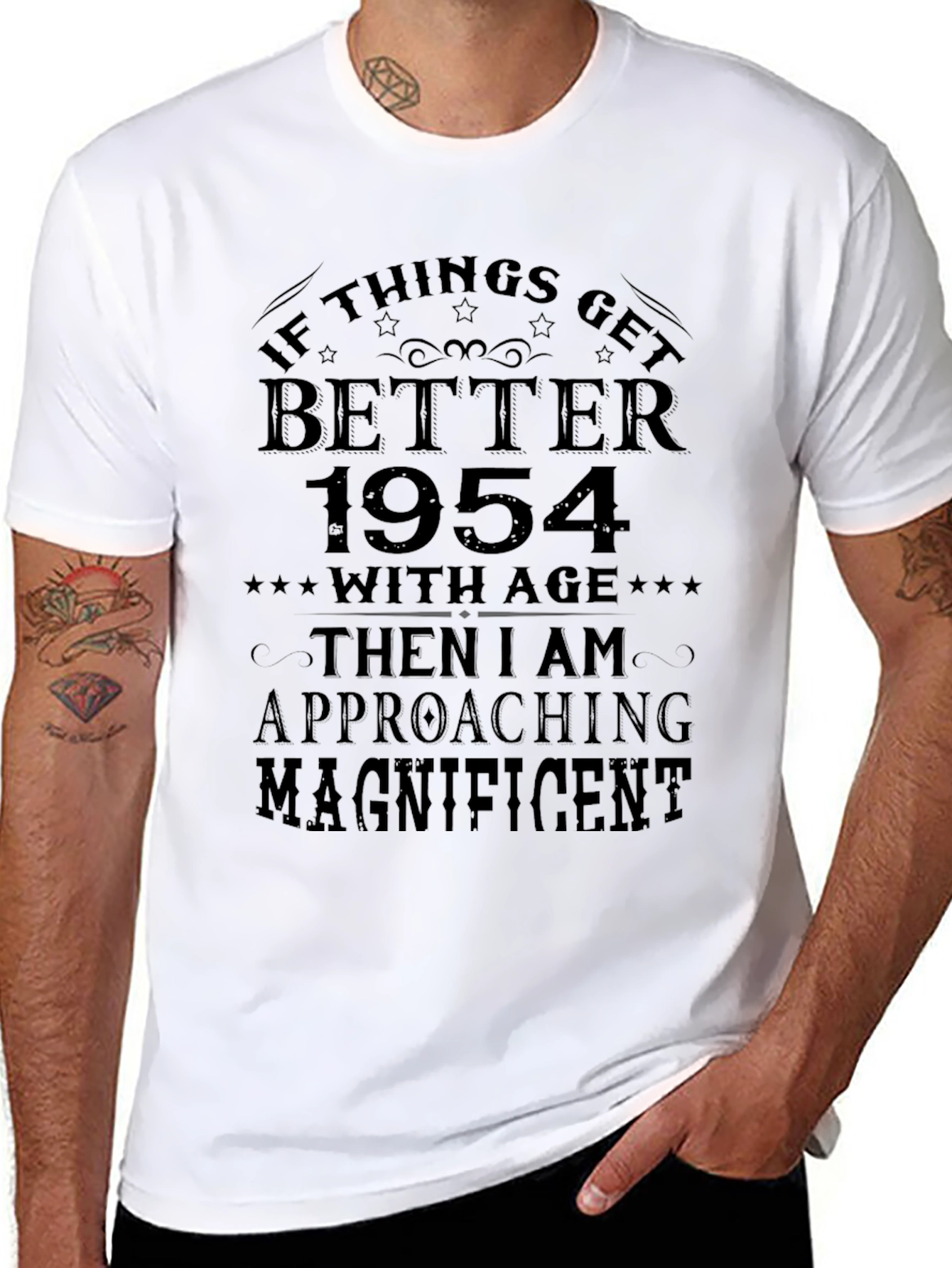 Better with Age 1954 Graphic Tee - Black